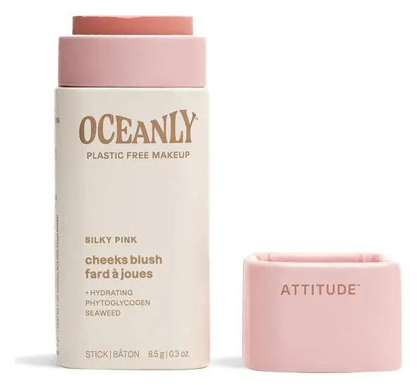ATTITUDE Oceanly Cream Blush Stick Silky Pink