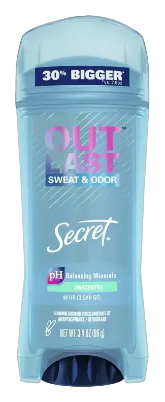 Secret Outlast Clear Gel Antiperspirant Deodorant Unscented