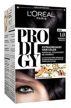 L'Oreal Prodigy Ammonia Free Hair Color 01 Deep Black