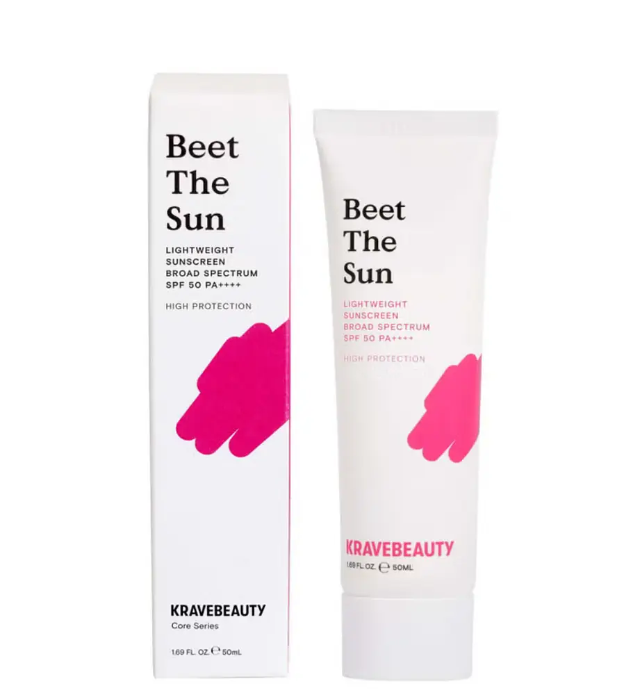 Krave Beauty Beet the Sun Lightweight Sunscreen Broad Spectrum SPF 50 PA++++