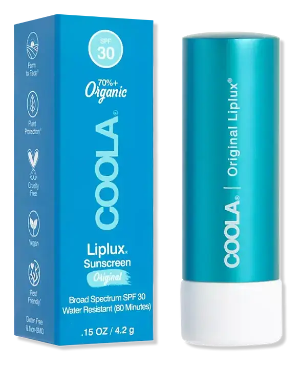 COOLA Organic Liplux Classic Sunscreen Lip Balm SPF 30 Original