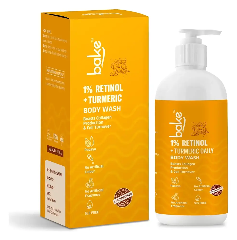 Bake 1% Retinol + Turmeric Body Wash