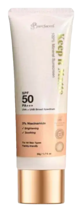 Barefaced Ph Keep It Matte Mineral Sunscreen SPF 50