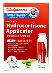 Walgreens No Mess Hydrocortisone Applicator Roller