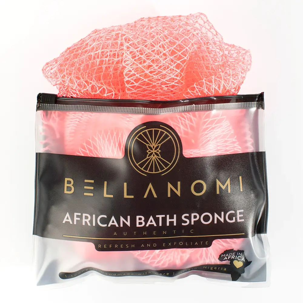 Bellanomi African Exfoliating Net Sponge Rose Pink