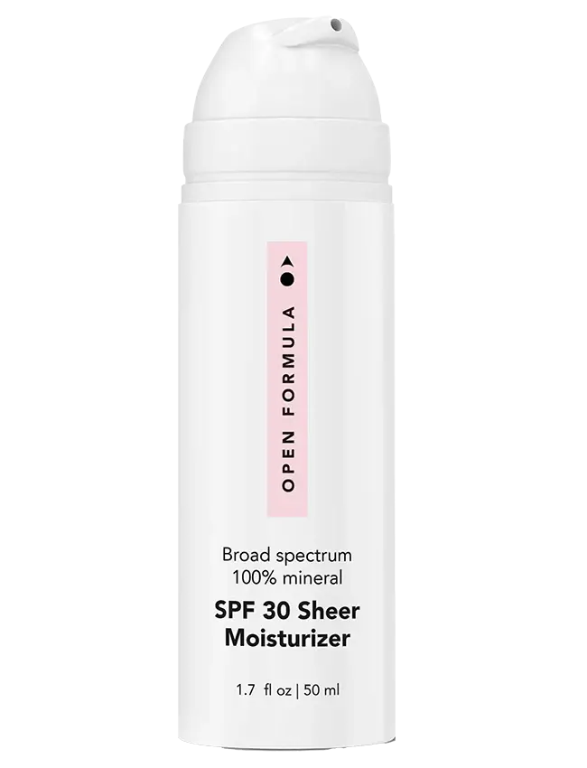 Open Formula SPF 30 Sheer Moisturizer