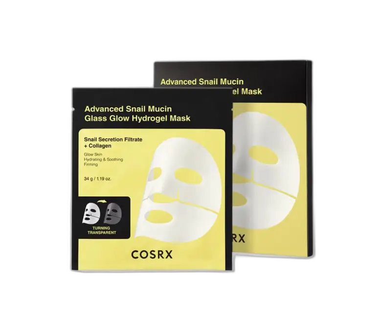 COSRX Advanced Snail Mucin Glass Glow Hydrogel Face Masks
