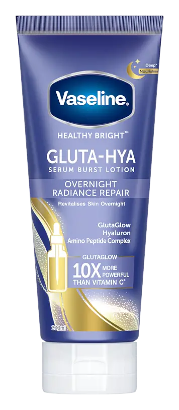 Vaseline Gluta-Hya Serum Burst Lotion Overnight Radiance Repair Thailand