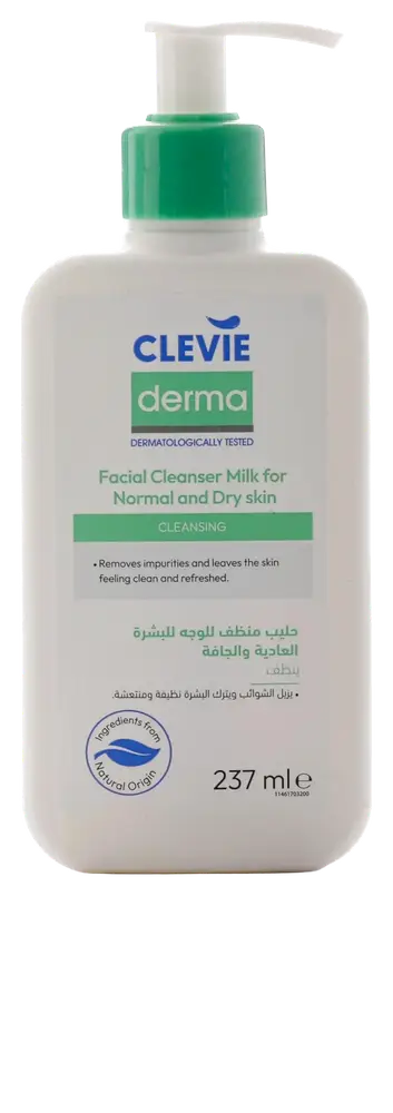 Clevie Derma Facial Cleanser Milk For Normal And Dry Skin