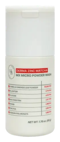 Heveblue Derma Zinc Matcha MX Micro Powder Wash