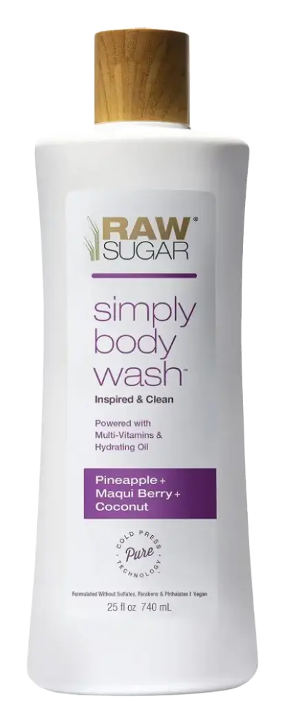 Raw Sugar Simply Body Wash Pineapple + Maqui Berry + Coconut