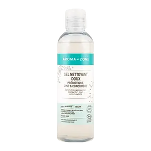 Aroma-Zone Gel nettoyant doux Prébiotique, Zinc & Concombre