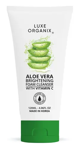 Luxe Organix Aloe Vera Brightening Foam Cleanser With Vitamin C