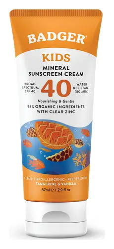 Badger Kids Mineral Sunscreen Cream SPF 40