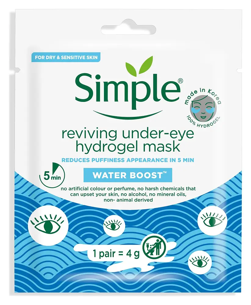 Simple Skincare Reviving Under-Eye Hydrogel Mask