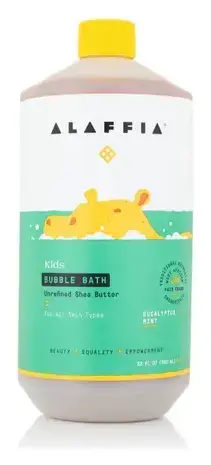 Alaffia Kids Bubble Bath Eucalyptus Mint