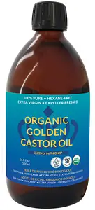 Queen Of The Thrones Organic Castor Oil Amber Glass Bottle