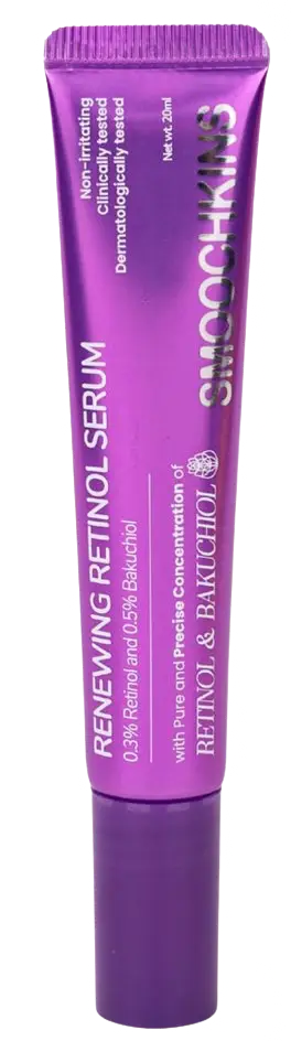 Smoochkins 0.3% Retinol and 0.5% Bakuchiol Renewing Retinol Serum