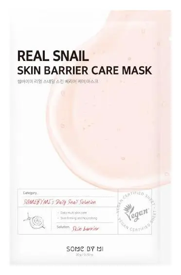 Some By Mi Real Care Mask Real Snail Skin Barrier