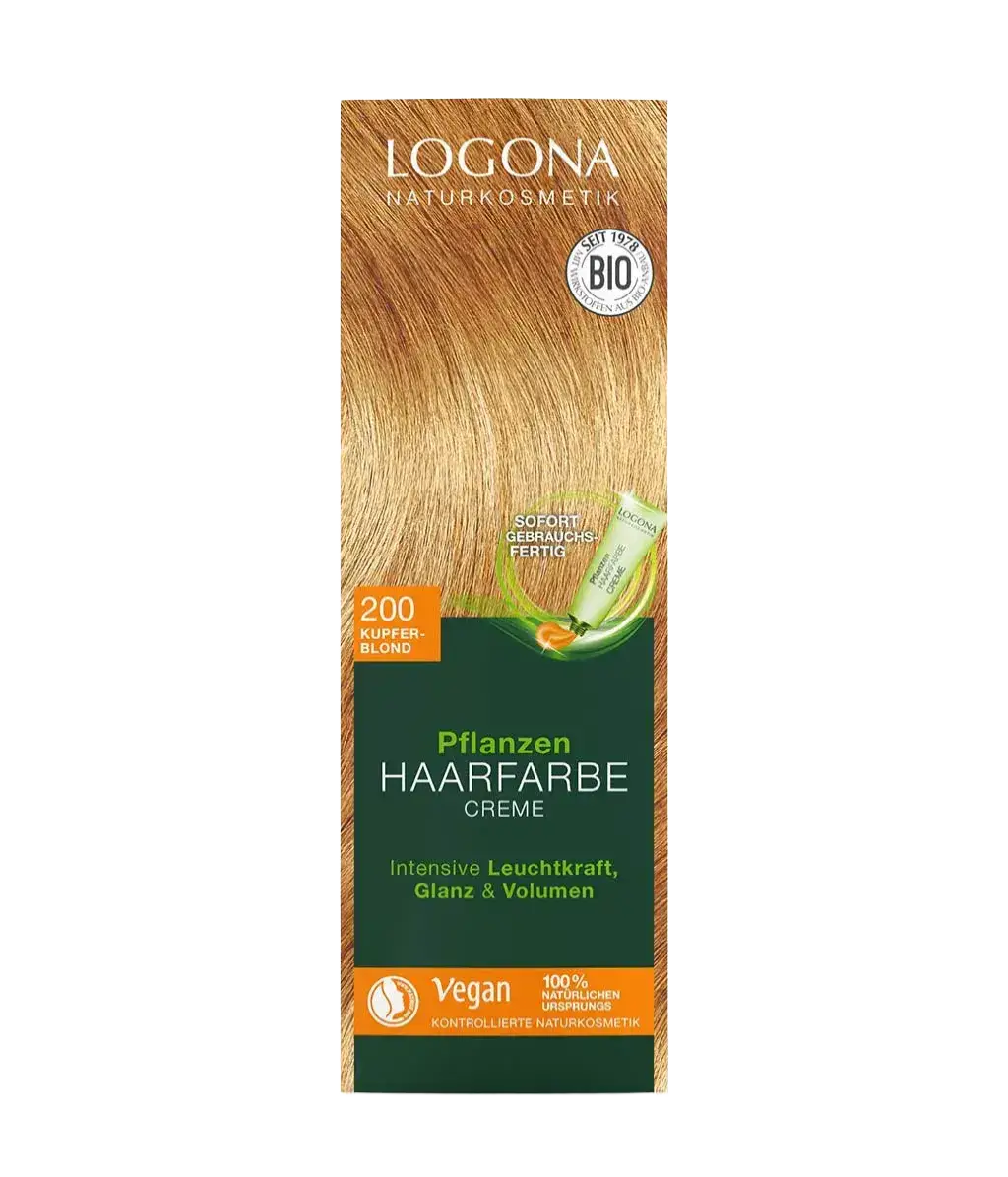 Logona Pflanzen Haarfarbe Creme 200 Kupfer-Blond