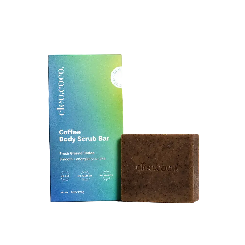 Cleo+Coco Coffee Body Scrub Bar