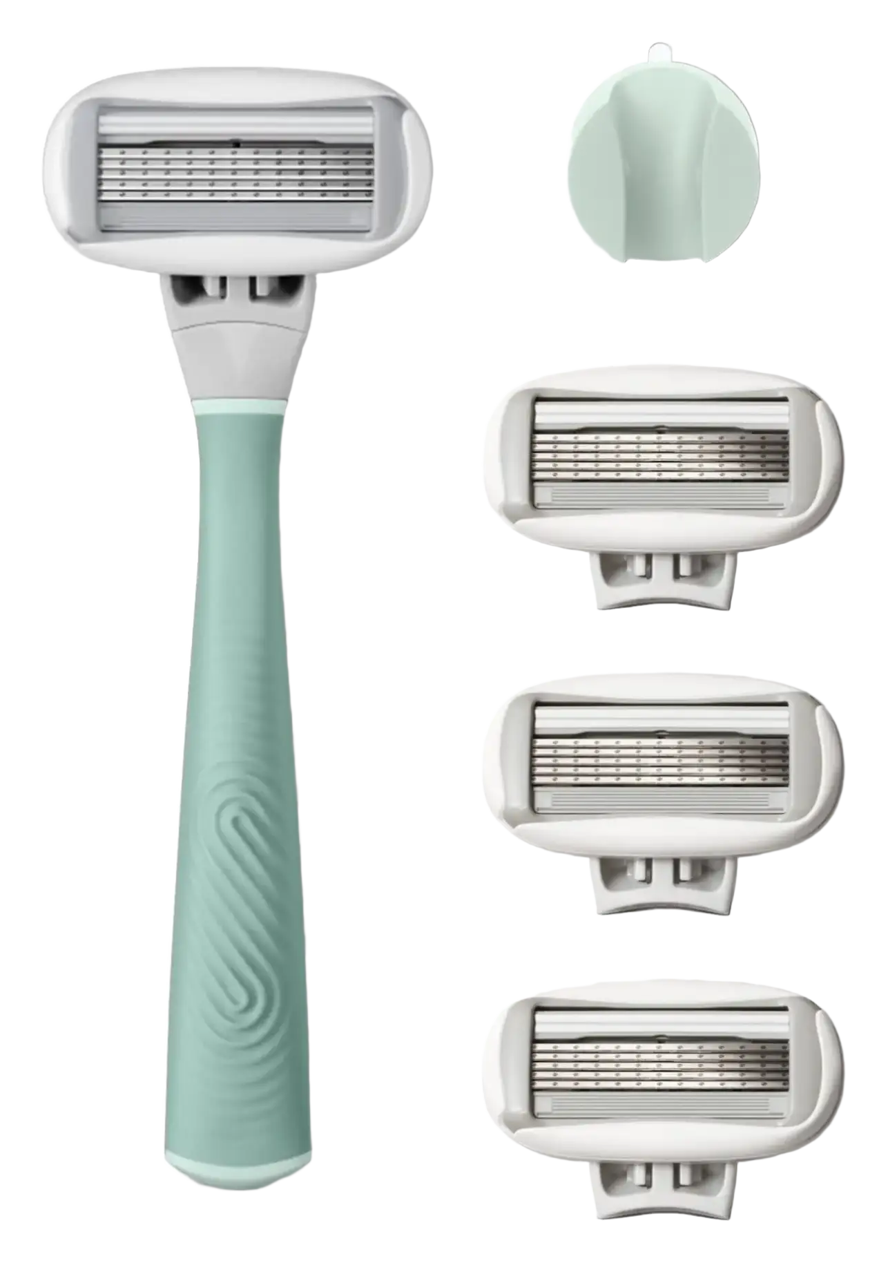 Flamingo 5-Blade Razors for Women Sage