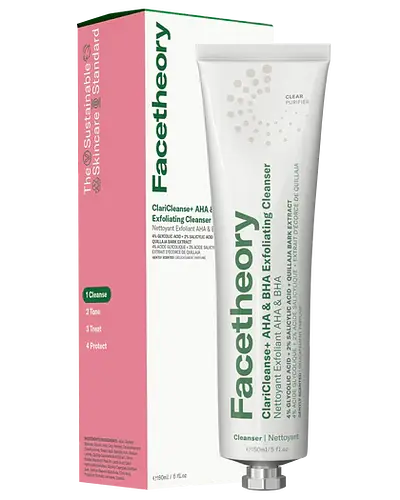 FaceTheory Claricleanse+ AHA & BHA Exfoliating Cleanser Mandarin