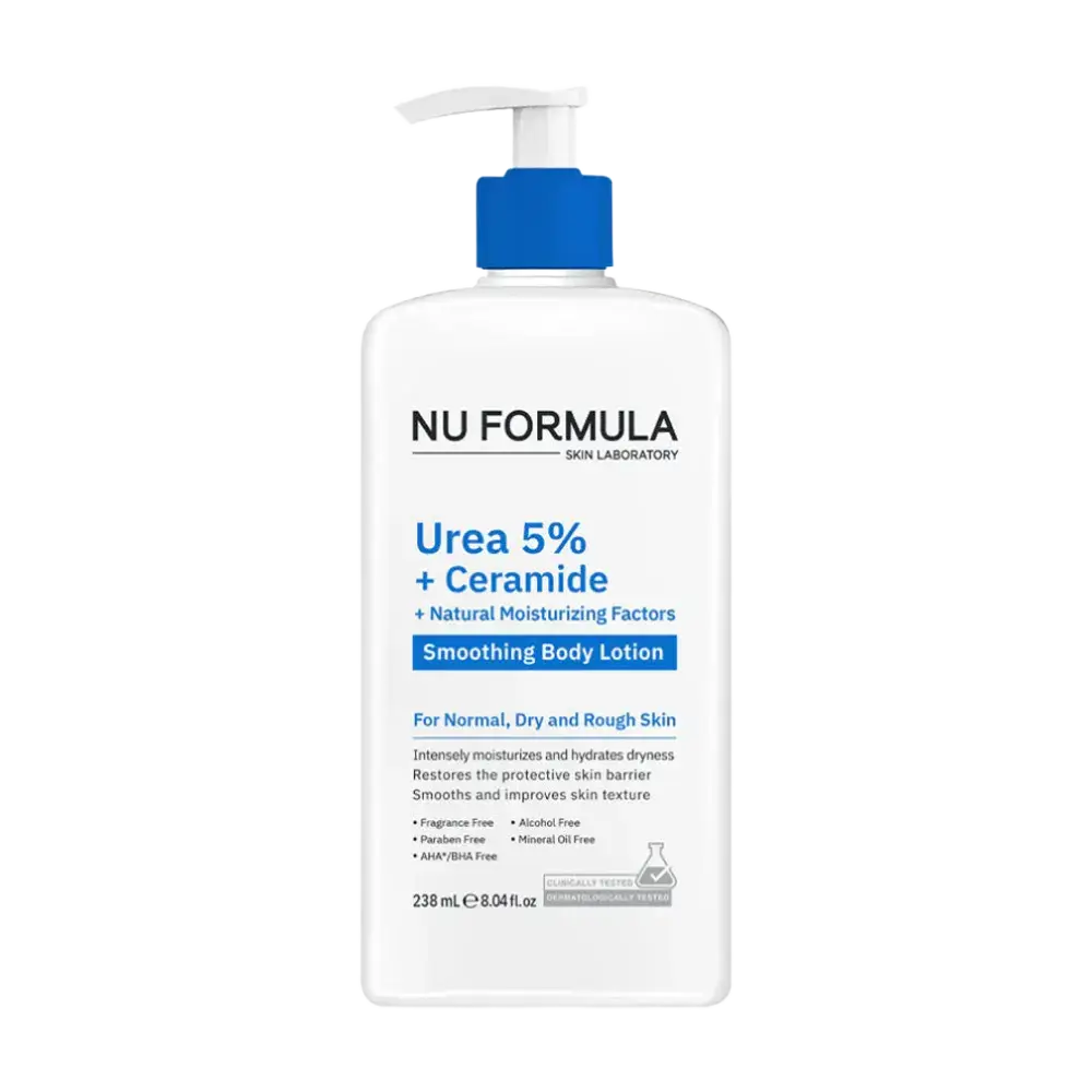 NU Formula Urea 5% + Ceramide + Natural Moisturizing Factors Smoothing Body Lotion