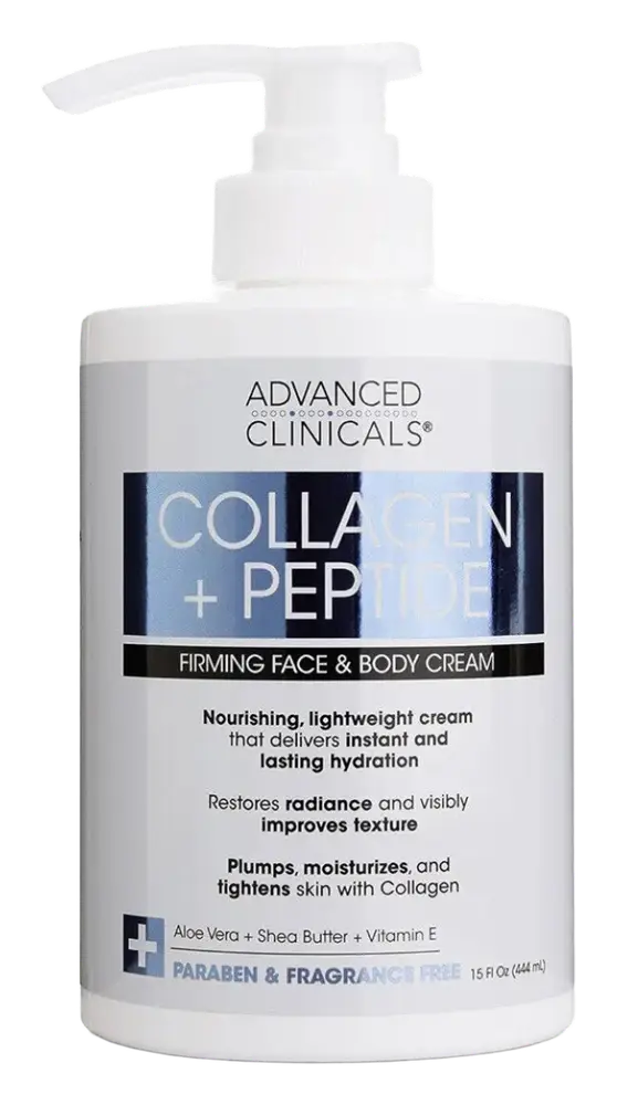 Advanced Clinicals Collagen Lotion + Peptide Cream
