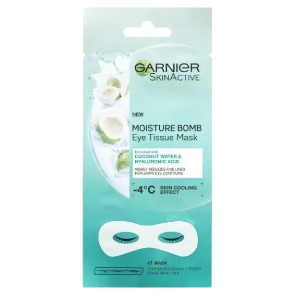 Garnier Eye Sheet Mask Hyaluronic Acid And Coconut Water Coconut Water