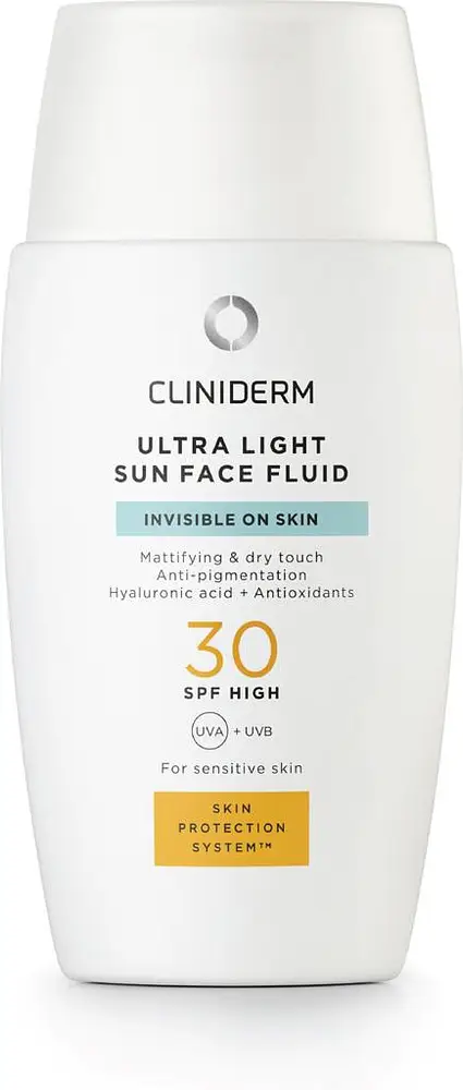 Cliniderm Sun Ultra Light Sun Face Fluid SPF30