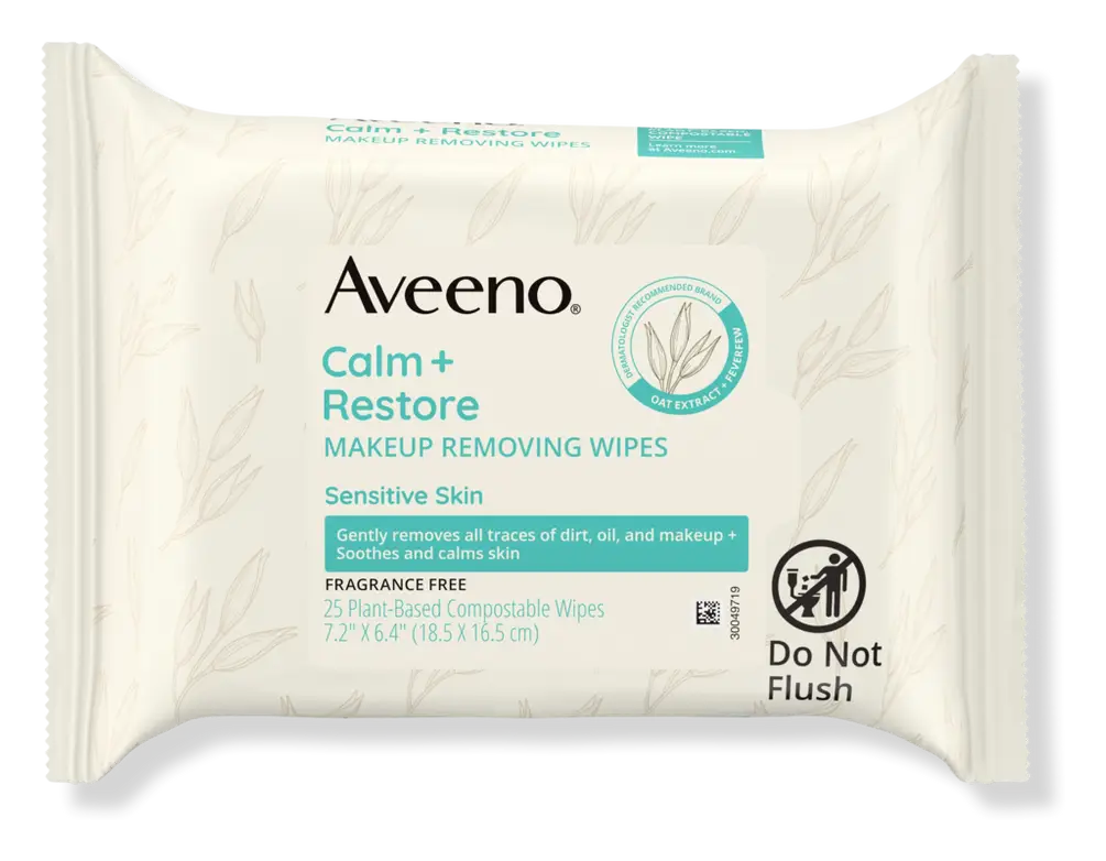 Aveeno Calm + Restore Makeup Remover Wipes