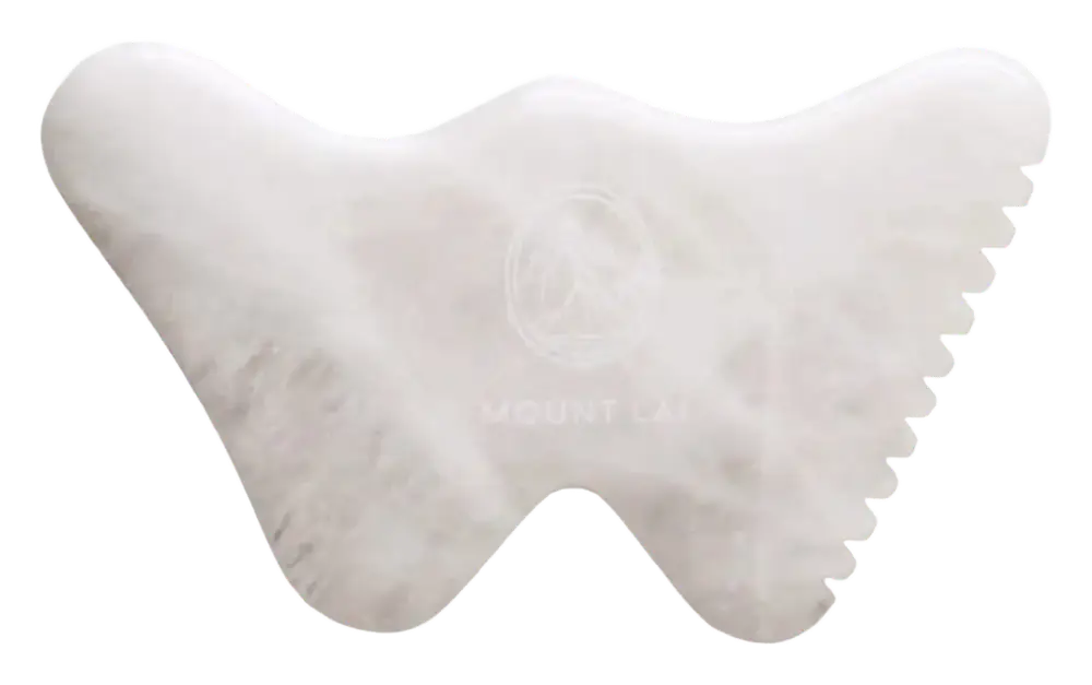 Mount Lai The Vitality Qi White Jade Gua Sha Sculpting Tool