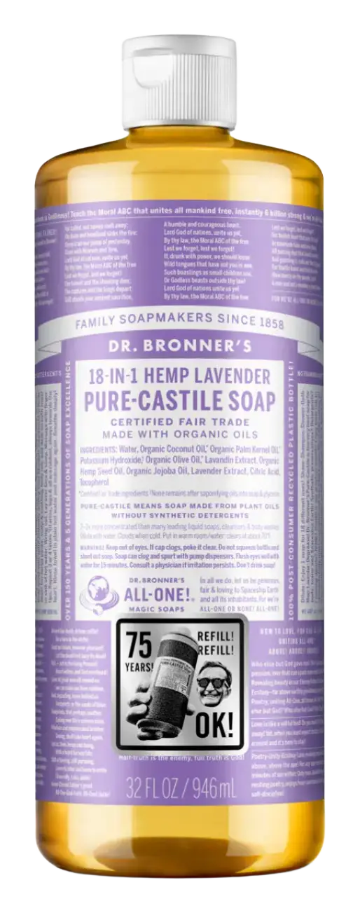Dr. Bronner's Pure-Castile Liquid Soap Lavender