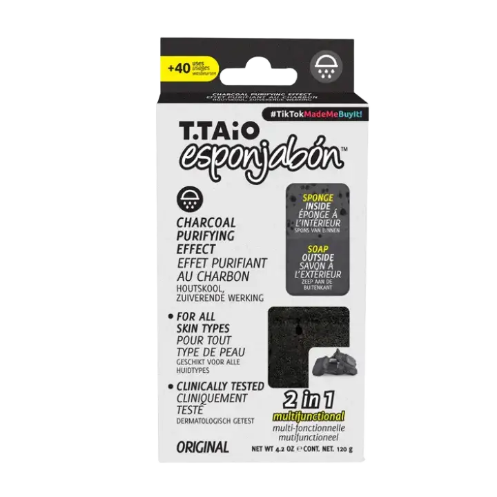 T.Taio Esponjabón Charcoal Purifying Effect