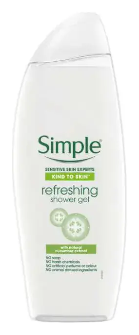 Simple Skincare Kind to Skin Refreshing Shower Gel