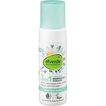 Alverde Naturkosmetik 3In1 Sensitive Reinigungschaum