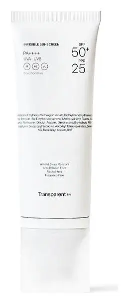 Transparent Lab Invisible Sunscreen SPF50+