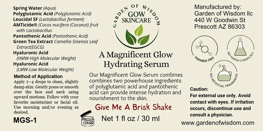 Garden of Wisdom A Magnificent Glow Hydrating Serum