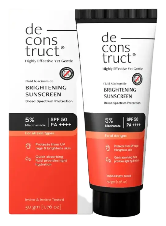 Deconstruct Fluid Niacinamide Brightening Sunscreen SPF 50