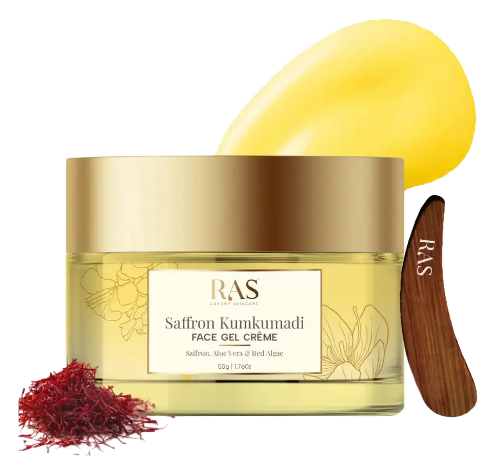 RAS Luxury Oils Saffron Kumkumadi Face Gel Creme With Aloe Vera And Red Algae
