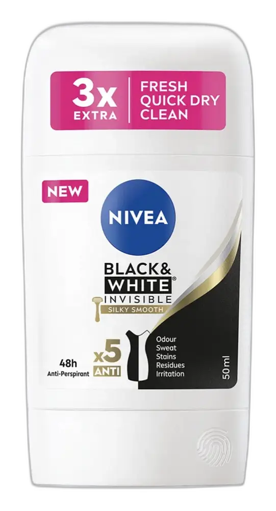 Nivea Black & White Invisible Silky Smooth Anti-Perspirant Russia