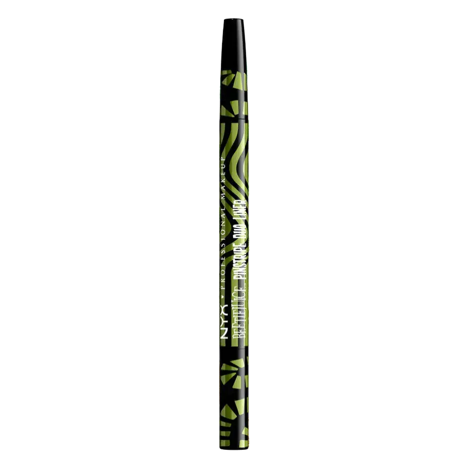 NYX Cosmetics Beetlejuice Pin Stripe Duo Liners 03 Green Chrome