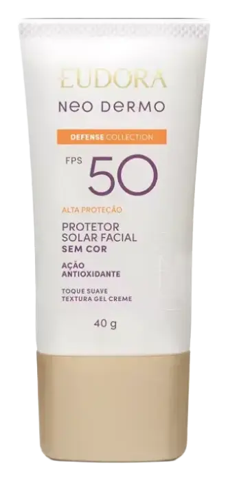 Eudora Neo Dermo Protetor Solar Facial Sem Cor SPF 50