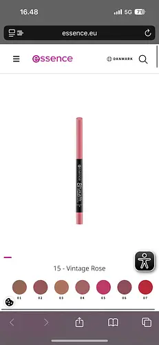 Essence 8H Matte Comfort Lipliner 15 - Vintage rose