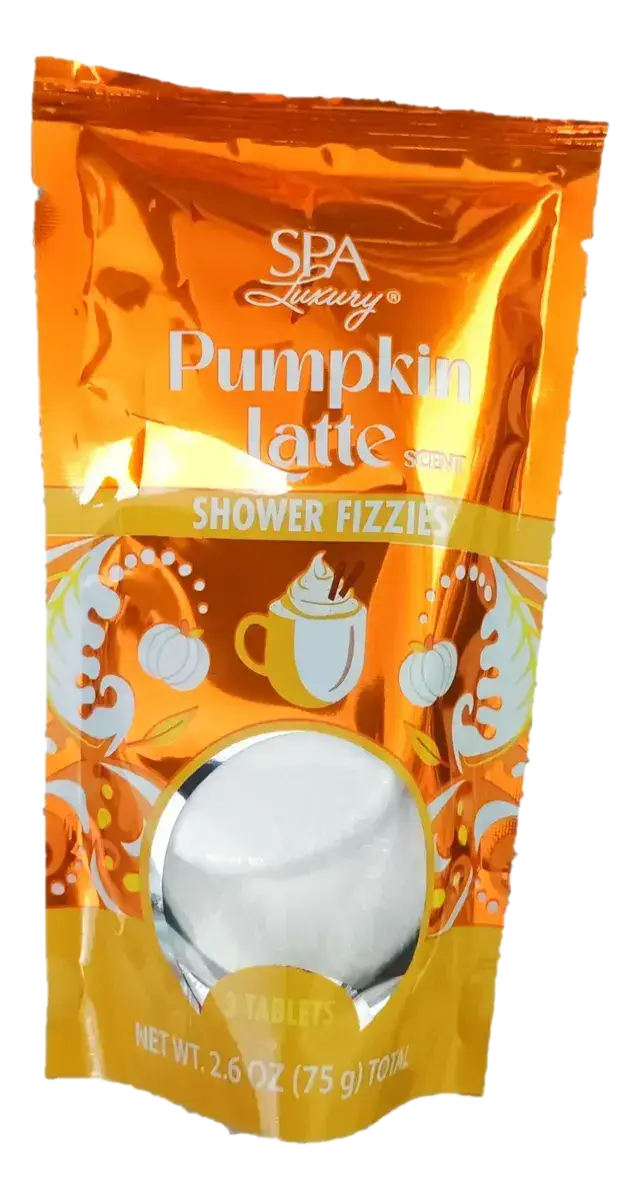 Spa Luxury Shower Fizzies Pumpkin Latte