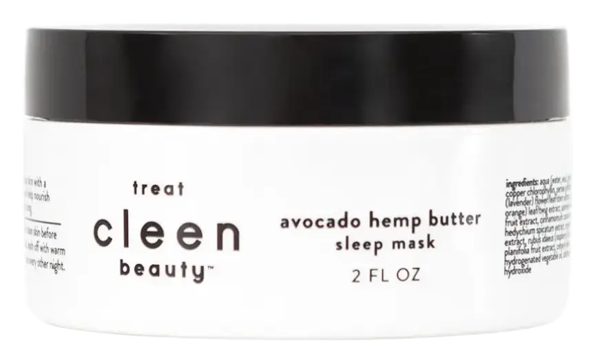 cleen beauty Sleep Mask with Avocado & Hemp Butter