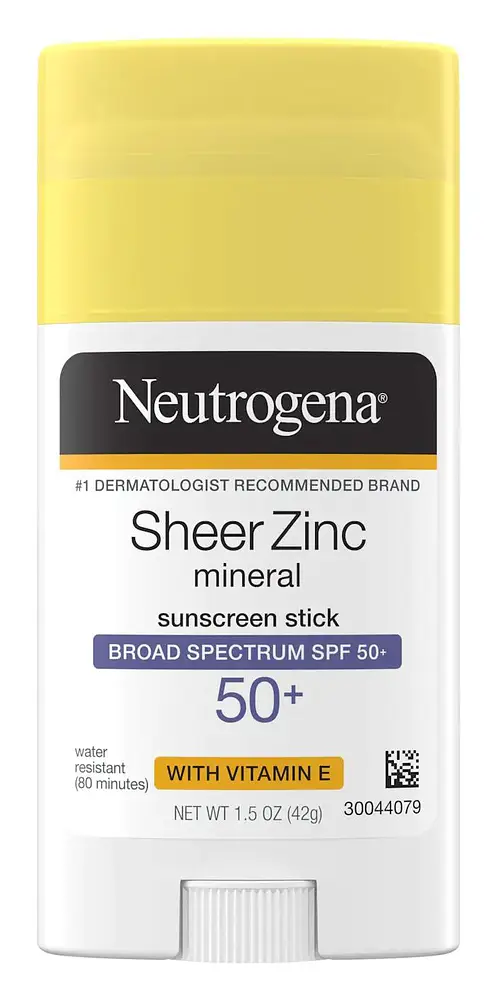Neutrogena Sheer Zinc Oxide Mineral Sunscreen Stick SPF 50+