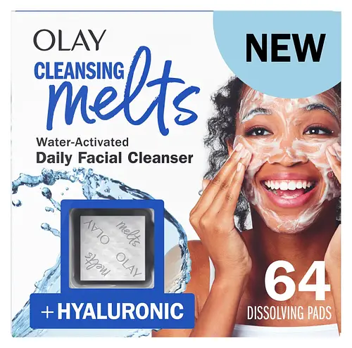 Olay Face Cleansing Melts Water-Activated Daily Facial Cleanser +Hyaluronic Acid