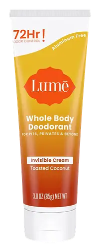 Lume Whole Body Deodorant Invisible Cream Toasted Coconut